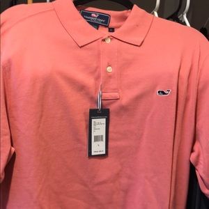 NWT salmon classic polo